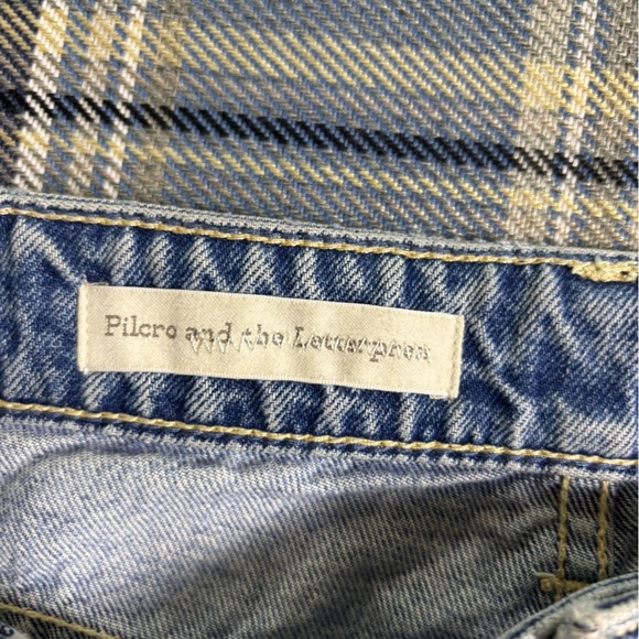 Anthropologie Pilcro Hyphen Jeans Raw Hem Cropped 29 - Picture 6 of 10